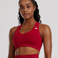 Power Seamless Sweetheart Bra | Chilli Red