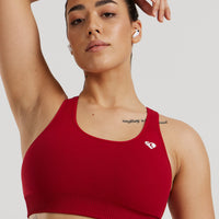 Power Seamless Adjustable Sports Bra | Chilli Red