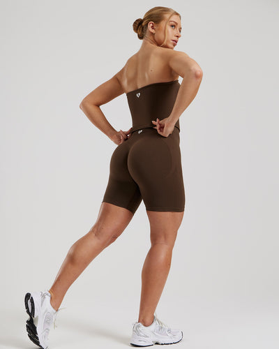 Define 2.0 Seamless Longline Bandeau Bra | Cocoa