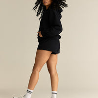 Comfort Lightweight Oversized Zip Up Hoodie | Black