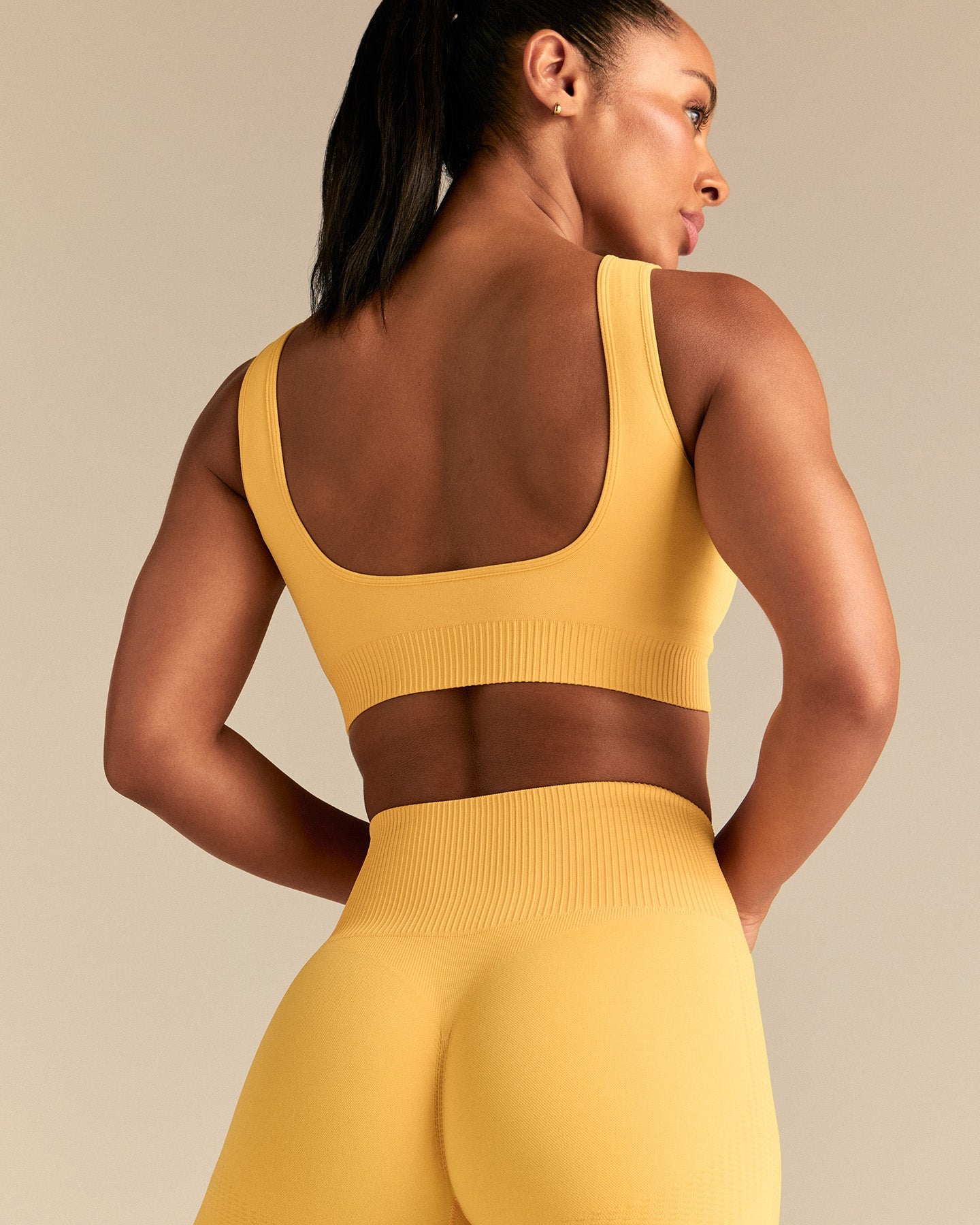 Power Seamless Open Back Mini Bra | Mango