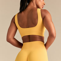 Power Seamless Open Back Mini Bra | Mango