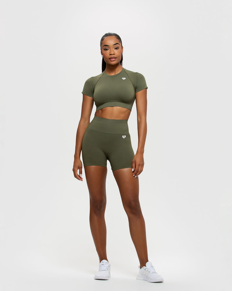 Power Seamless Shorts | Khaki