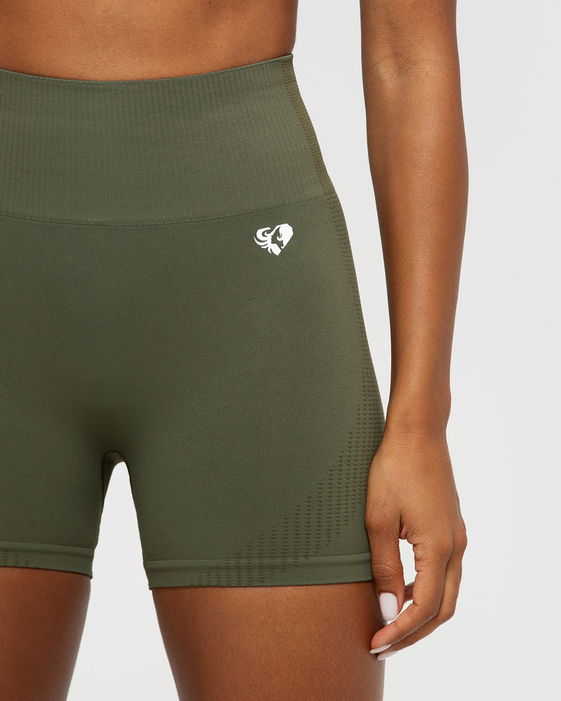 Power Seamless Shorts | Khaki