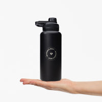 Stainless Steel Sports Bottle | Black