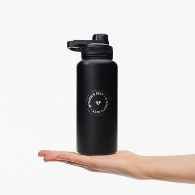 Stainless Steel Sports Bottle | Black