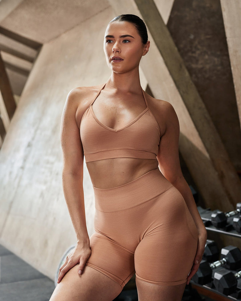 Define Scrunch Seamless Cycling Shorts | Clay