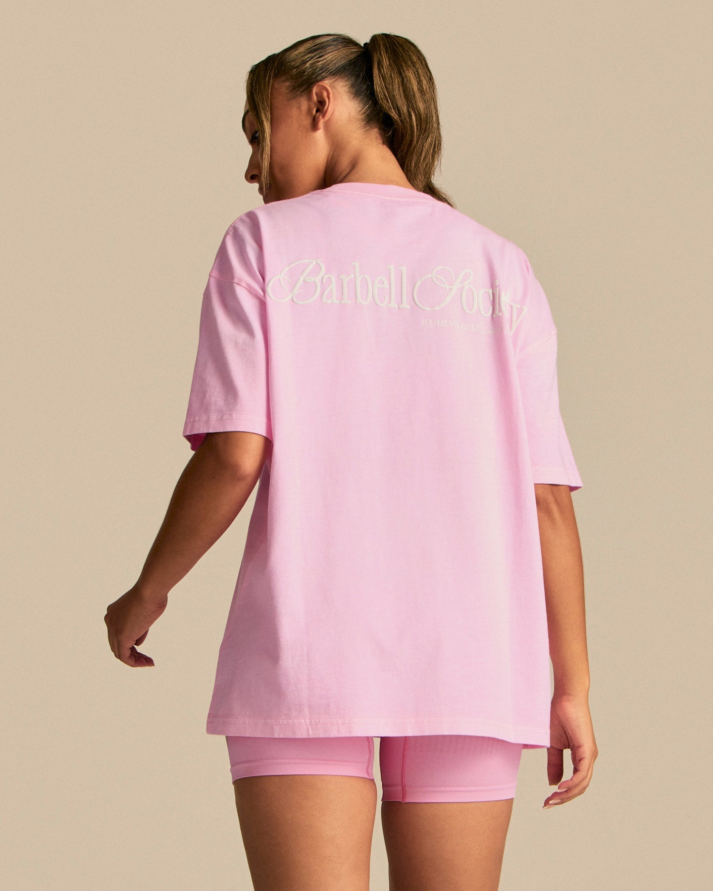 Comfort OS Barbell Society Short Sleeve T-Shirt | Candy Pink (1/6)