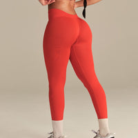 Define 2.0 Seamless Low Back Leggings | Lava Red