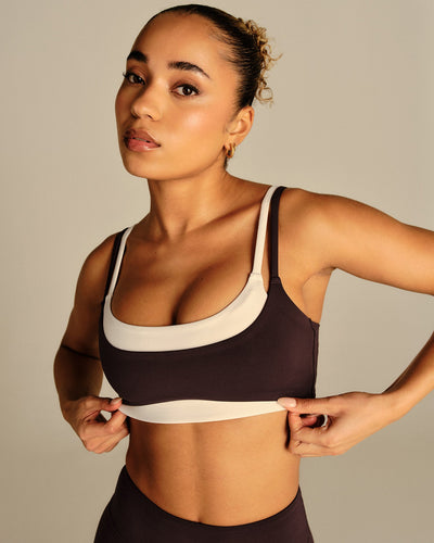Essential Double Layer Bra | Cafe Noir