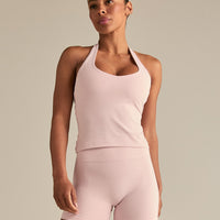 Essential Halter Tank | Ballet Pink