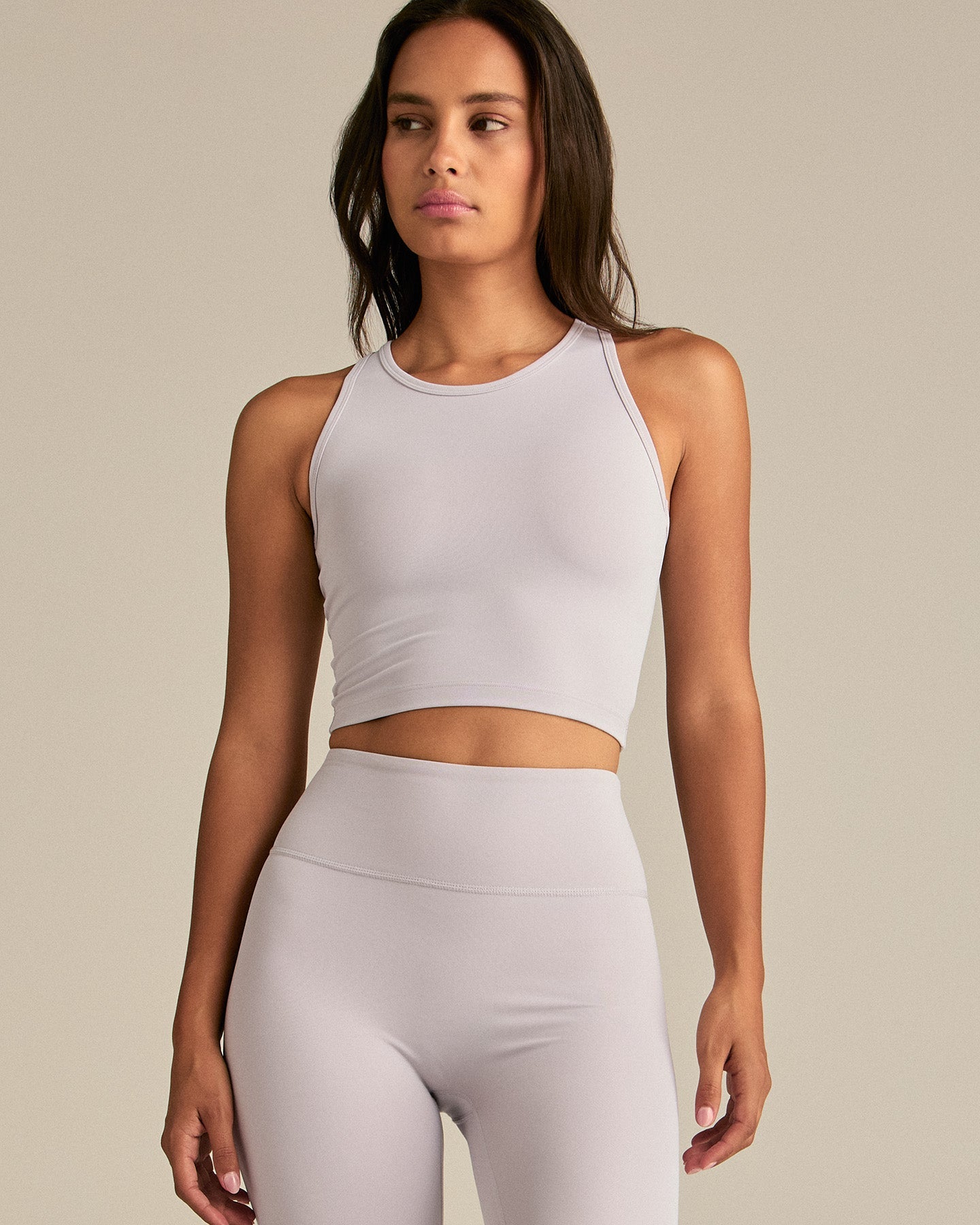 Essential Crop Tank Top | Steel Grey