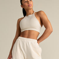 Motion Seamless Racer Front Bra | Off White