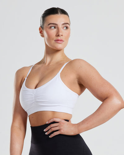 Define Scrunch Seamless Bralette | White