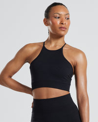 Define Seamless High Neck Bra | Black