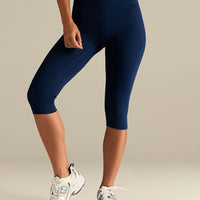 Essential Capri Leggings | Sapphire Blue