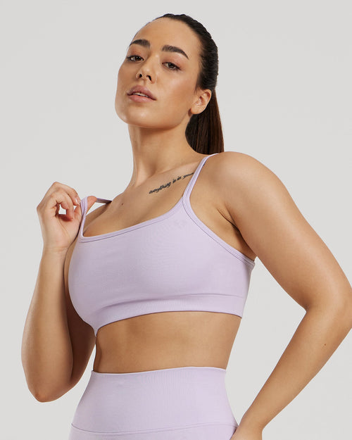 Motion Seamless Straight Neck Bra | Cool Lilac