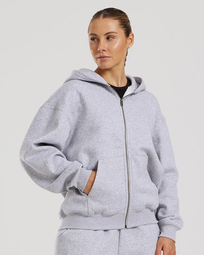 Grey marl hoodie online