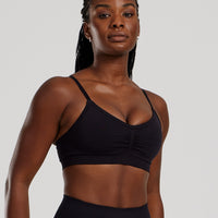 Define 2.0 Seamless Scrunch Bralette | Black