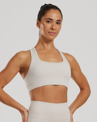 Motion Seamless Racer Back Bra | Stone