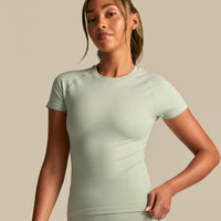 Power Short Sleeve Top | Calming Green (1/6)