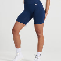 Power Seamless Cycling Shorts | Sapphire Blue