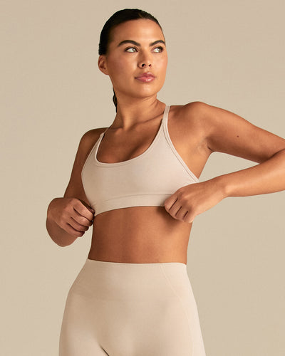 Define 2.0 Cross Back Bra | Stone