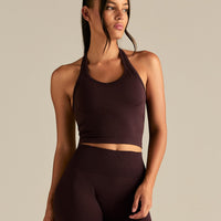 Define 2.0 Seamless Halter Tank | Cafe Noir