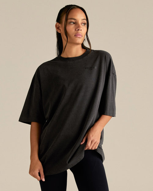 Comfort Oversized Short Sleeve T-Shirt | Vintage Black
