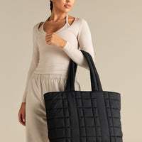 All Day Puffer Tote Bag | Black
