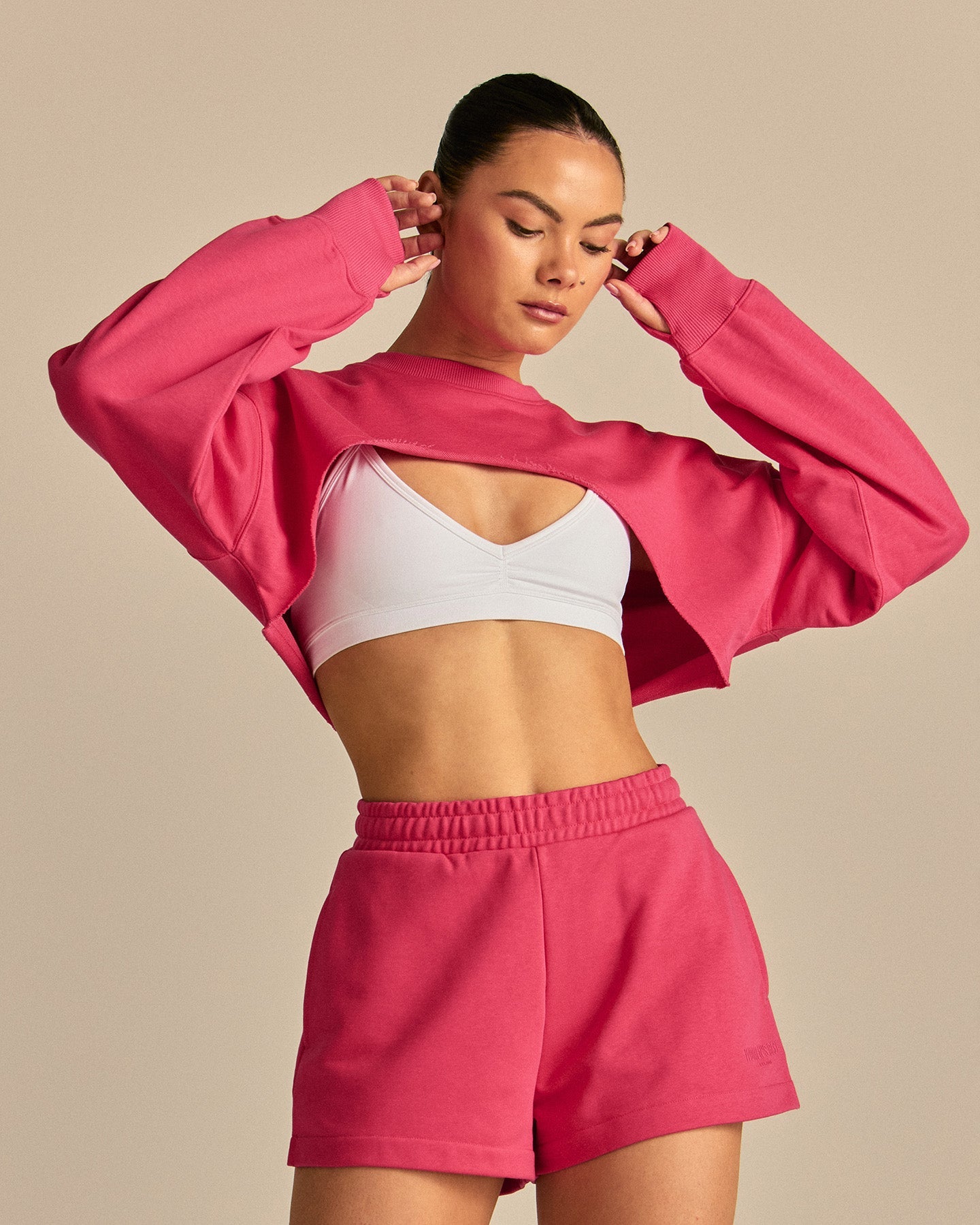 Comfort Pump Cover Ultra Cropped Sweat | Watermelon