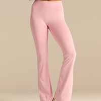 Essential High Waist Flared Leggings | Sweet Pink