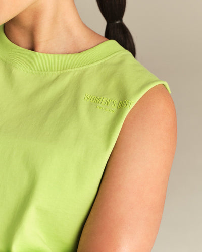 Comfort Drop Armhole Tank | Lime Punch