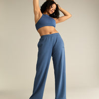 Comfort Lightweight Straight Leg Joggers | Blueberry