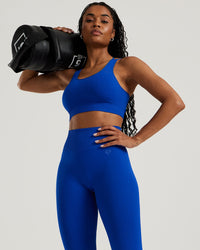 Power Seamless Sports Bra | Electric Blue