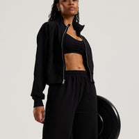 Comfort Light Full Zip Sweat | Black