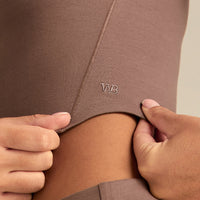 Cotton Contour Long Sleeve T-Shirt | Mocha