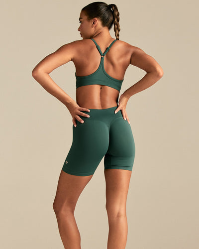 Emphasize V-Neck Bra | Evergreen