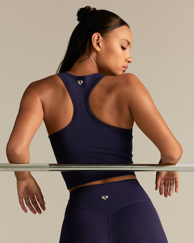 Essential Crop Tank Top | Mystic Purple