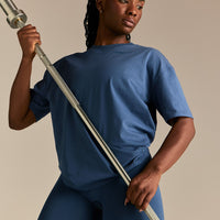 Comfort LFT HVY SHT Oversized T-Shirt | Blueberry