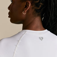 Power Seamless Short Sleeve Top | White