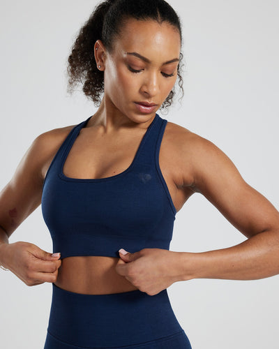 Motion Seamless Racer Back Bra | Sapphire Blue