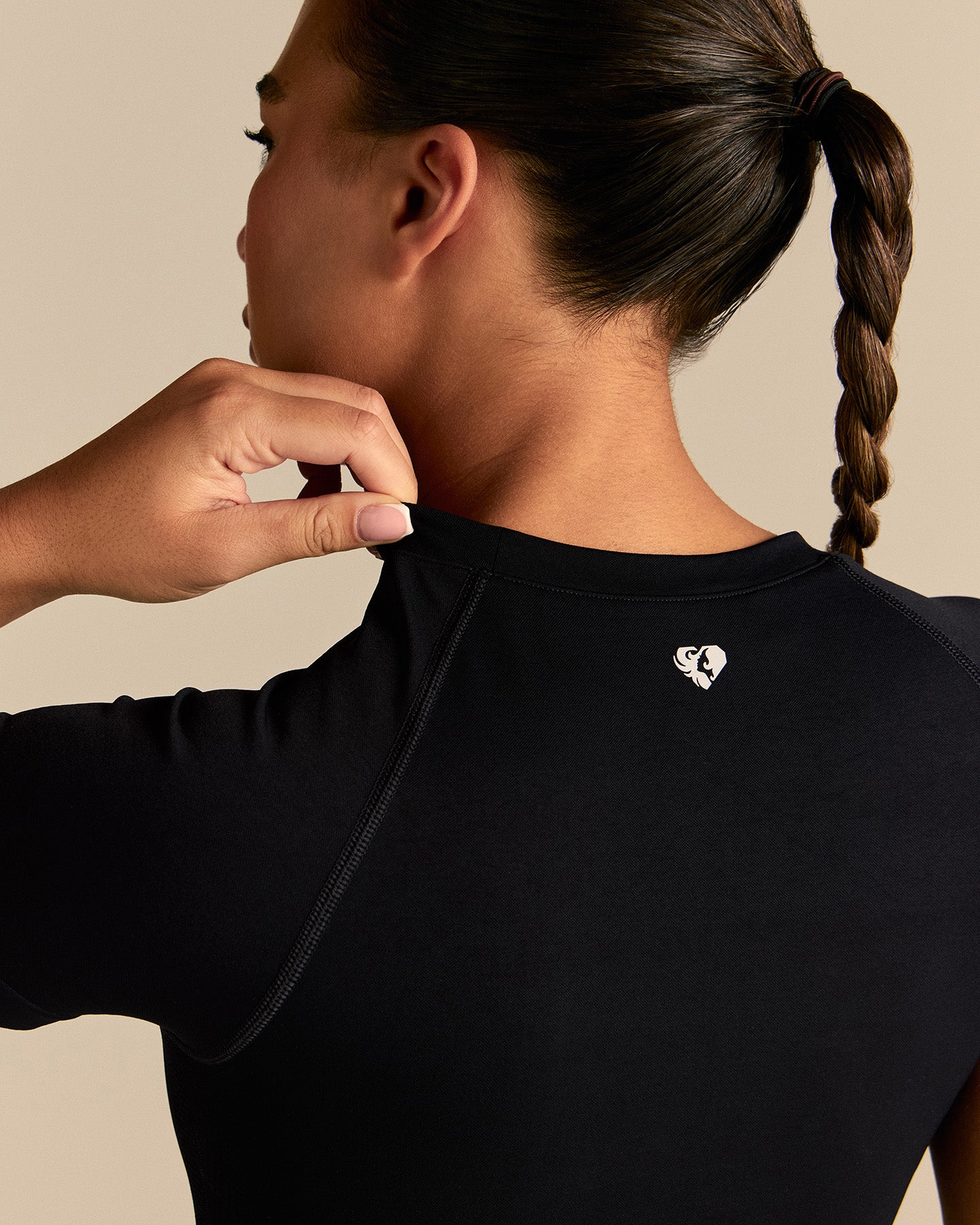 Power Seamless Short Sleeve Top | Black