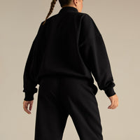 Comfort Outdoor 1/4 Zip Graphic Sweat | Black