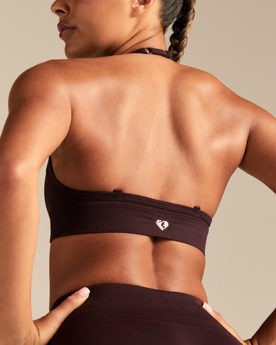 Define 2.0 Seamless Halter Neck Bra | Cafe Noir