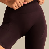 Define 2.0 Seamless Scrunch 6" Shorts | Cafe Noir