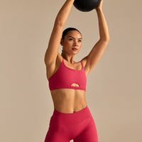 Emphasize Peek-A-Boo Bra | Watermelon