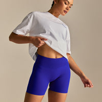Comfort Summer Lifting Club Oversized T-Shirt | White/Luminous Blue