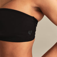 Essential Twist Back Bandeau Bra | Black