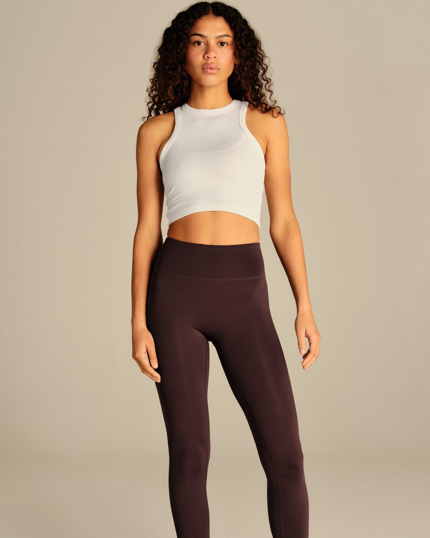Comfort Ribbed Cropped Tank | White (3/6)
